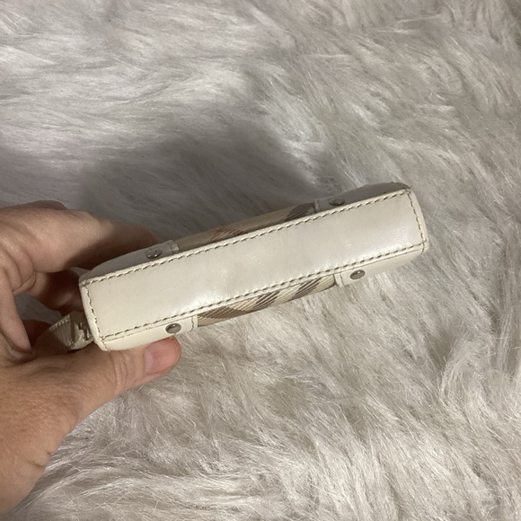 SOLD…..Burberry Blue Label Nova Check Bicolor Canvas/ Patton Leather Mini Wallet - Picture 6 of 15